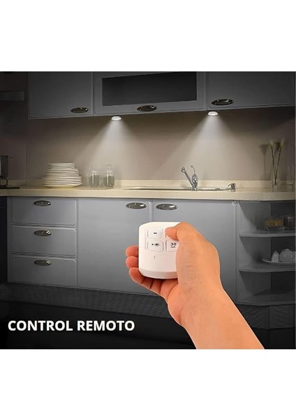 Uzaktan Kumandalı ve Basmalı Düğmeli 3 Adet Kendinden Yapışkanlı LED Işık Paketi, Kablosuz Kurulum, Iç Mekan Kullanımı Için Ideal, Beyaz Işık (Piller Dahil Değildir) modelleri