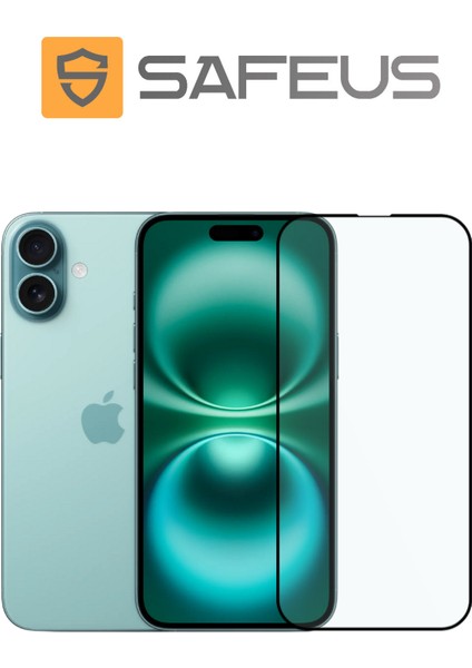 iPhone 16 Tam Kaplayan Parmak İzi Bırakmayan Safir Ekran Koruyucu Cam