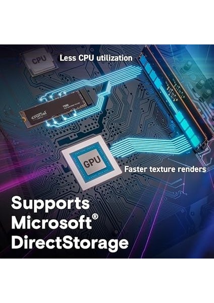 T500 1tb Gen4 Nvme M.2 Dahili Oyun SSD Soğutuculu, 7300 Mb/s'ye Kadar, Playstation 5 Uyumlu + 1mo Adobe cc Tüm Uygulamalar - CT1000T500SSD5 indirimleri