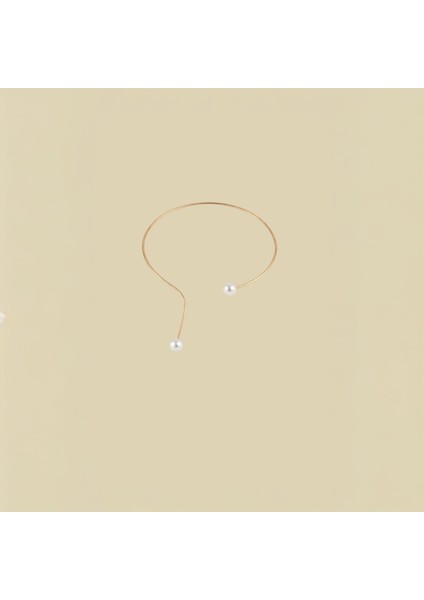 İnci Detaylı Açık Model Choker Kolye Gold Renk Gerdanlık fiyatları