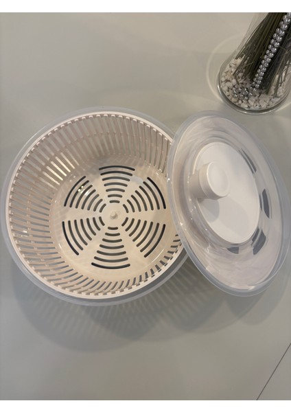 Salata ve Sebze Kurutucu Jumbo Boy 5 Litre – Bpa Free, Bulaşık Makinesine Uyumlu