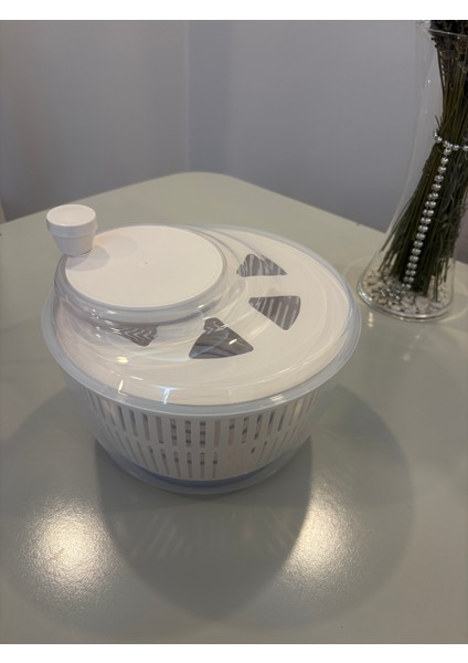 Salata ve Sebze Kurutucu Jumbo Boy 5 Litre – Bpa Free, Bulaşık Makinesine Uyumlu