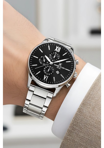 Takvimli Erkek Kol Saati Çelik Kordon Çelik Kasa Bileklik Hediyeli 3 ATM Suya Dayanıklılık zmdk1134