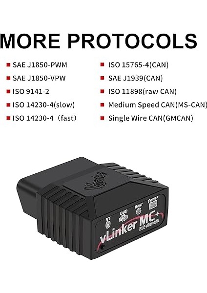 Vlinker Mc+(Bt3.0/ble4.0) ELM327 Için Tarama Bluetooth Obd2 Araç Teşhis Ms Can Oto Aracı Android &amp; Ios ve Pencere modelleri