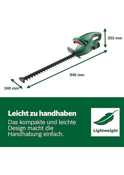 Home And Garden Akülü Çit Kesme Makinesi Easyhedgecut 18-45 (1 Akü 2,0 Ah, 18 Volt Sistem, Bıçak Uzunluğu 45 Cm, Karton Paketlemede) fırsatları