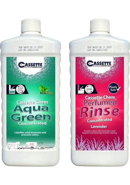 Karavan-Tekne Tuvalet Kimyasalı 2'li Set Atık Parçalayıcı ve Koku Giderici