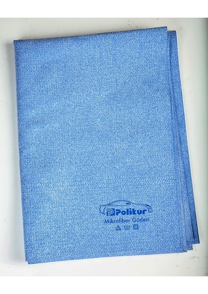 3356 Mikrofiber Güderi Mavi Oto Kurulama ve Cam Temizlik Bezi 48X68 Cm.