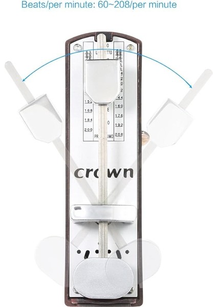 Taşınabilir Mekanik Metronom Evrensel Metronom 11CM Yükseklik Piyano Gitar Keman Ukulele C Se Zither Müzik Enstrümanı Kahverengi indirimleri