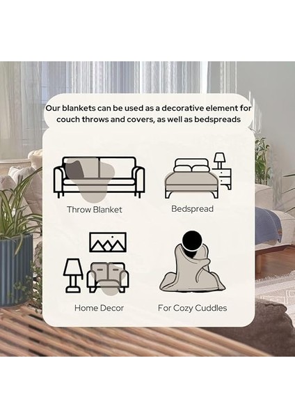 Organik Pamuk Örgü Battaniye – Gots Sertifikalı, Hafif, Nefes Alabilir ve Rahat Yapısıyla Kanepe, Yatak ve Ev Dekorunda Boho Vintage Tarzı (Natürel, 203X228) fiyatları