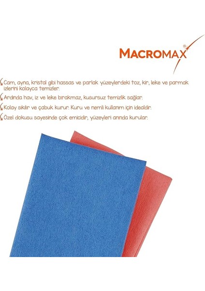 Mikrofiber Cam Bezi 2'li Set, Mikrofilament Teknolojisi ile Leke ve Iz Bırakmaz Ayna Bezi modelleri