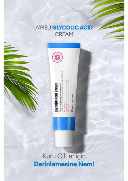 Glycolic Acid İçeren Peeling Etkili Krem A'PIEU Glycolic Acid Cream