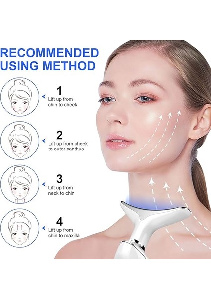 Boyun Yüzü, Yüz ve Boyun Masajı Için Sıkılaştırıcı Kırışıklık Giderme Cihazı, Çift Çene Azaltıcı Titreşim Masajı Cilt Bakımı, Iyileştirme, Sıkılaştırma, Sıkılaştırma ve Pürüzsüz fırsatları