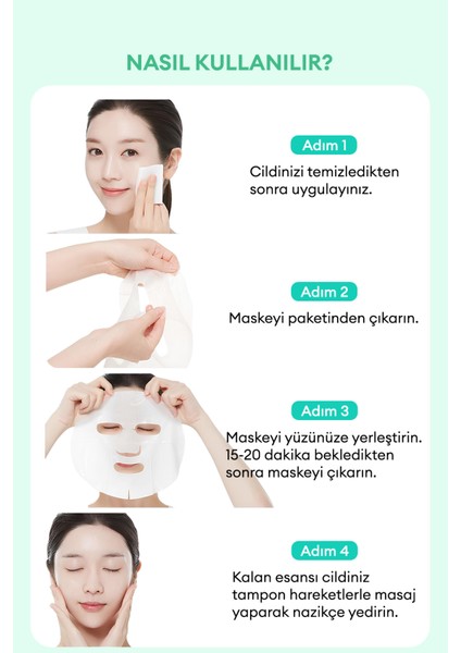 Hamamelis Özlü Yağlanma ve Gözenek Karşıtı Bakım Sunan Yaprak Maske A'PIEU Hamamelis Sheet Mask