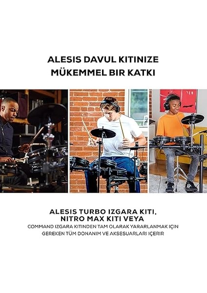 Drum Essentials Bundle - Davul Taburesi ve Kulak Üstü Kulaklıklar Içeren Komple Elektronik Davul Seti Aksesuar Paketi indirimleri