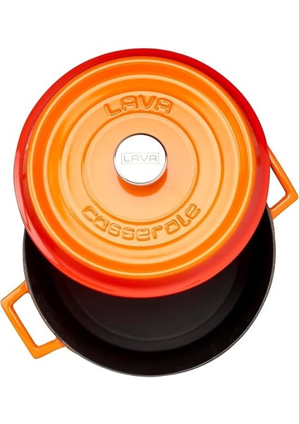 Döküm Yuvarlak Tencere, Trendy, 28 Cm, 6.71 L Hacim, Turuncu modelleri