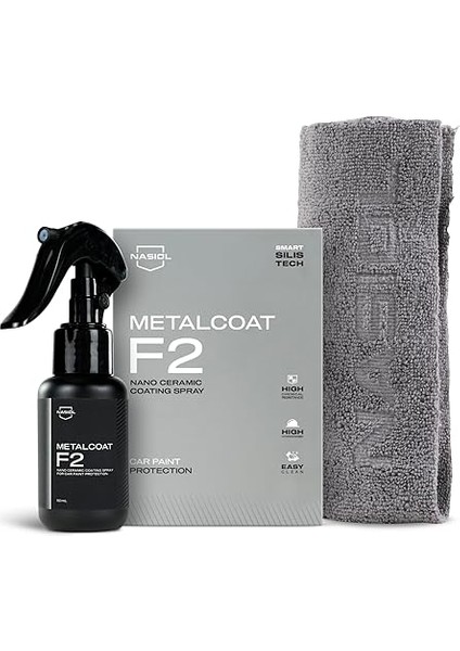 Metalcoat F2 Araç Sprey Nano Seramik Kaplama ve Boya Koruma-50 Ml-1 Yıl Etkili-Hızlı ve Kolay Uygulama, Oto Detaling, Araba Seramik Cila, Boya Parlatma, Hidrofobik Nano Koruma