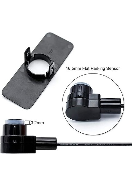 Park Sensörü Siyah, 4 Sensörlü Arka, Sesli Uyarı, Orjinal Lens Görünümlü, Siyah fiyatları