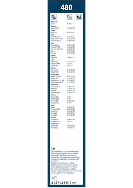 Twin Silecek Seti [475/475 Mm] 480 3397118540 modelleri