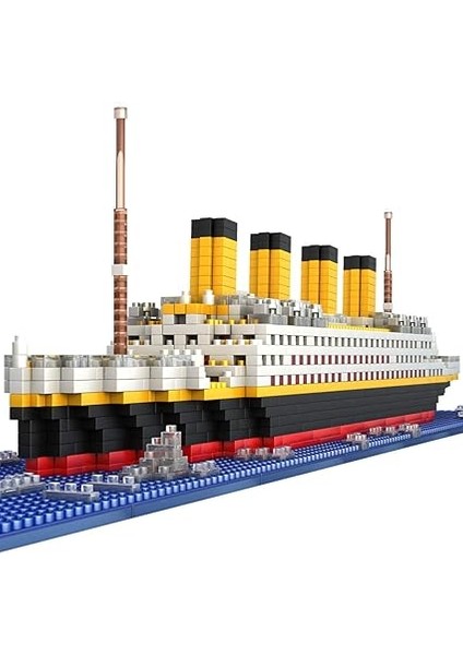 Technik Titanic Gemi Inşa Kiti, 1860 Klemensler Mikro Elmas Titanik Gemi Model Kiti, Teknoloji Yolcu Gemisi Yapı Seti, LEGO Technic ile Uyumlu fırsatları