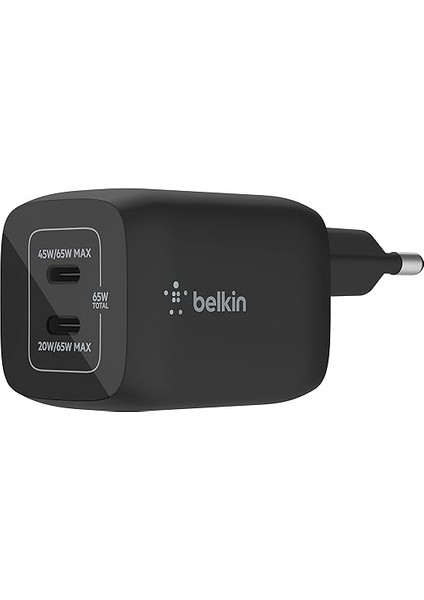 65W Dual USB Type C Duvar Şarj Cihazı, Gan Teknolojisi ile Hızlı Şarj Güç Dağıtımı 3.0, USB C Fişi ve iPhone 16, Ipad, Macbook, Galaxy, Pixel Vb. Için USB Şarj Cihazı fiyatları