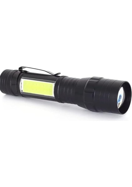 518 Şarjlı 18650 Pilli Ledli El Feneri