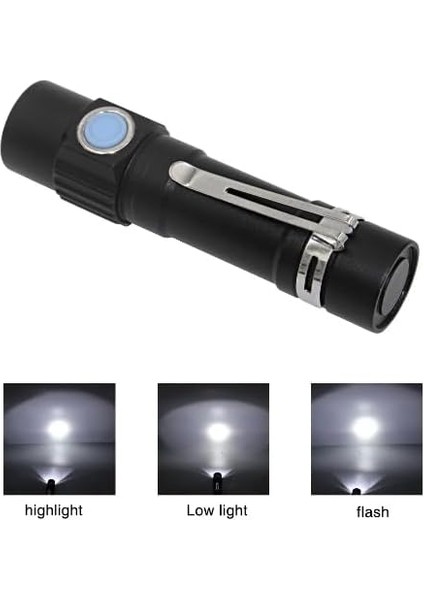 518 Şarjlı 18650 Pilli Ledli El Feneri fiyatları