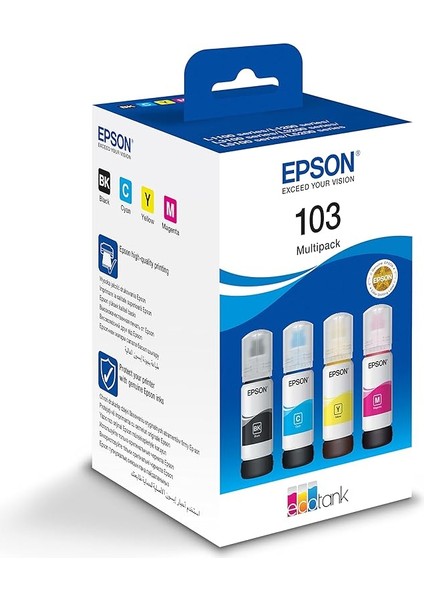 103 Ecotank 4 Renkli Çoklu Paket C13T00S64A