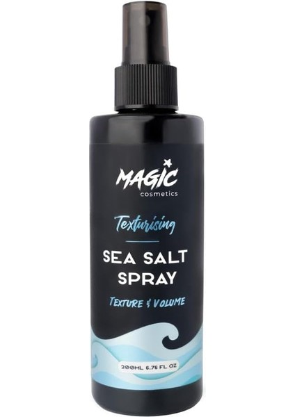 Cosmetics Profesyonel Deniz Tuzu Saç Spreyi 200ML – Doğal Dalgalar, Hacim Veren ve Mat Görünüm Sağlayan Formül – Tüm Saç Tipleri Için, Unisex Sea Salt Spray