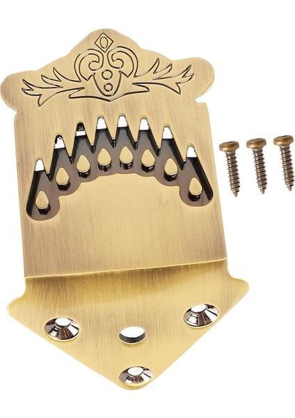 Federal Desen 8 String Mandolin Savaş Alanı Müzikçiler Için Tenya ve Basit Kurulum Metal Bronz Renk