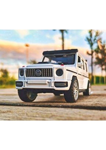 Benz G63 Koleksiyon Metal 12CM Jip Beyaz