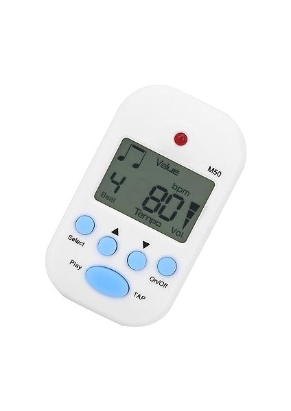 ve Öğrenciler Için Mini Dijital Metronom M50 Tempo Klip Müzik Aletleri (Beyaz) indirimleri