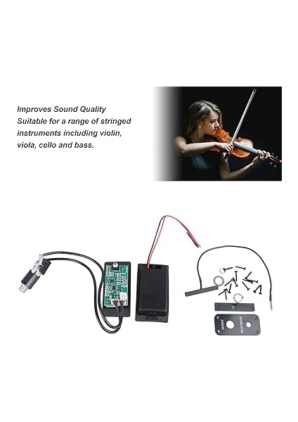 Keman Manyetik, Iyi Metal ve Plastik, Taşınabilir Keman Eq Ekolayzer Keman Yaylı Enstrüman Parçaları Için Kablolu Keman Sessiz Eq Pikap (B58 Alımı) modelleri