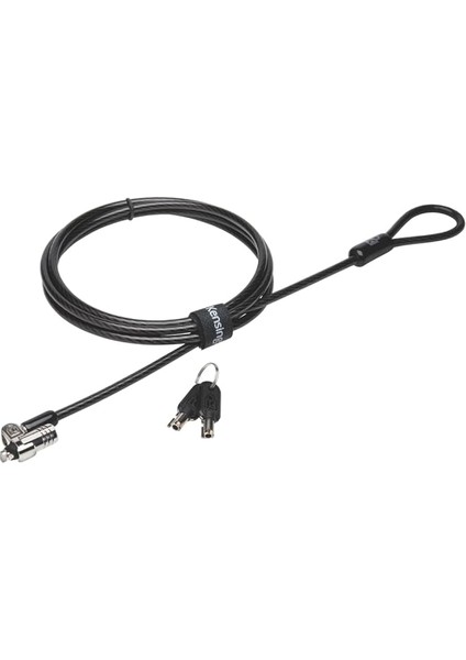 Kablo-Güvenlik ile Anahtar Siyah, Gümüş K65020EU