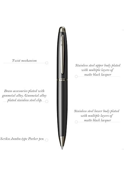 Knight 88 Tükenmez Kalem Mat Siyah fiyatları