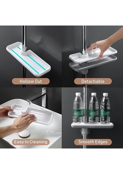 Duş Rafı Rafı Ayarlanabilir Yükseklik Duş Rafı Sürgülü Bar Banyo Fırçası Sabun Düzenleyici Döndürülebilir Duş Depolama Rafı Şampuan Sabunu Için Çıkarılabilir Duş Teknesi Gri fiyatları
