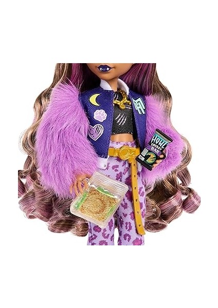 High Evcil Köpeği ​crescent ile Sırt Çantası, Ajanda ve Atıştırmalıklar Gibi Aksesuarlarıyla Clawdeen Wolf Bebek, HRP65 fırsatları