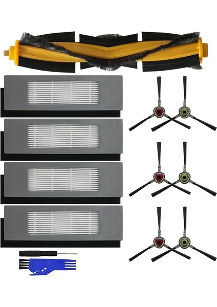 Fırça Filtre Yan Fırça Yedek Ecovacs Deebot Ozmo T8 Aıvı T8 Max T8 N8 Pro N8 Pro Artı Robot Vakum