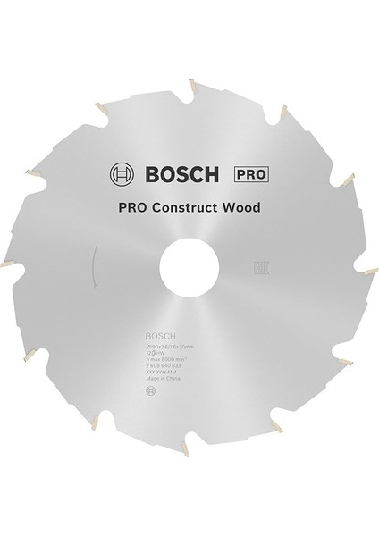 Professional Accessories Dairesel Testere Bıçağı 190 Mm, 12 Diş, Construct Wood