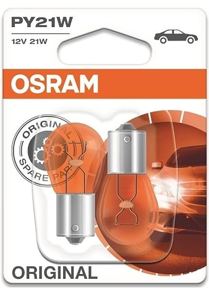 7507 PY21 W Sinyal Lambası, Flaş Işığı Double Blister Turuncu 7507-02B fiyatları
