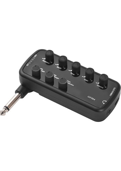Gitar Amfisi Amfi Taşınabilir Kulaklık Gitar Amfisi Tak ve Çalıştır Elektrik Gitar Müzik Aleti 3 Dahili Hoparlör Simülasyonları Otg Dahili Kayıt