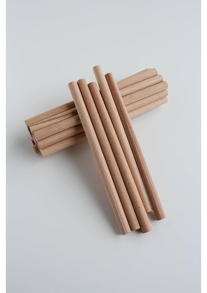 24MM Çapında 10'lu Tahta Çubuklar, 30CM Uzunlukta fırsatları