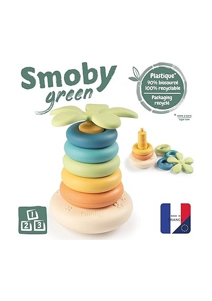 181202, S.green Roly Poly Piramid Oyuncak, 5 Renkli, Geri Dönüştürülebilir, Eğitici ve Öğretici fiyatları