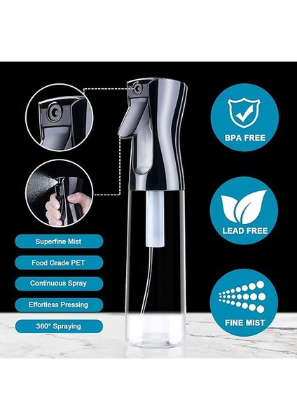 Saç Püskürtme Şişesi, 2 Paket Su Püskürtücü, Kuaför Püskürtme Şişesi, Saç Için Sprey Şişesi, Kuaför Saç Için Sprey Şişesi, Kuaför Saç Aleti (300 Ml, Şeffaf) fırsatları