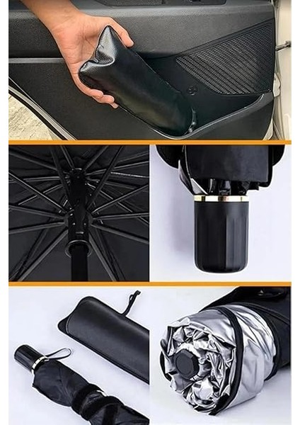 Ön Cam Güneşlik Katlanabilir Güneşlik Şemsiye Ön Cam Gölgelik Büyük Boy 80 cm x 135 cm fiyatları