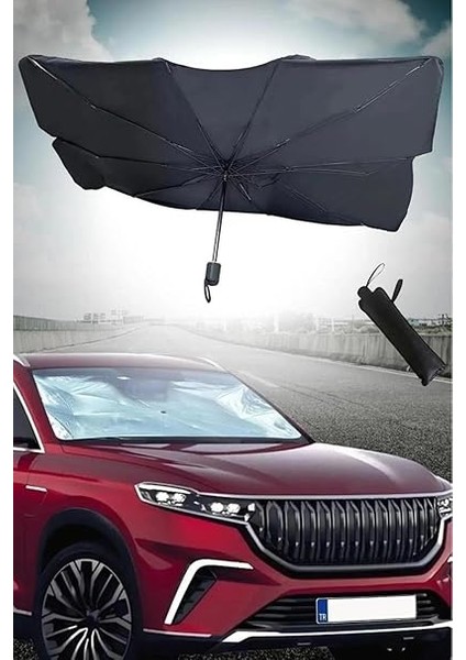 Ön Cam Güneşlik Katlanabilir Güneşlik Şemsiye Ön Cam Gölgelik Büyük Boy 80 cm x 135 cm modelleri