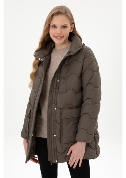 Kadın Vizon Kaban 50312018-VR052