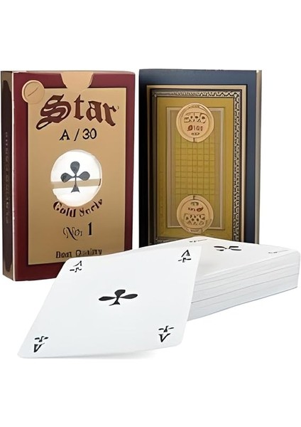 2'li Gold Iskambil Oyun Kağıdı, Biriç Oyun Kağıdı, Yüksek Kalite indirimleri