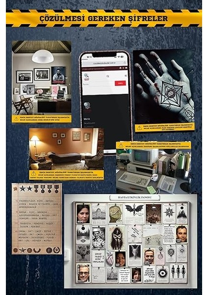 Davalar Dedektiflik Suç Çözümleme Oyunu Akıl Hastanesi Dosyası - Gizem Bulmaca Cinayet Çözme Kutu Oyunları - Katil Bulma Dedektif Oyunu - Suçlu Kim, Cinayeti Çözebilir Misin? (Dava-6) fiyatları