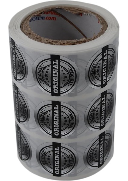 Etiketler , Hazır Al Hızlı Al Original(Orjinal) Etiketi Pp Metalize 25MM Çapında 1000 Adet Ürünlerinizin Kontrol Edildiğini Belirtin.