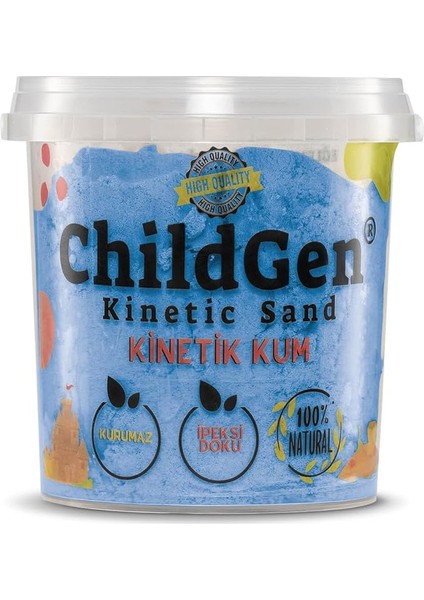 Doğal Kinetik Kum 500GR - Mavi